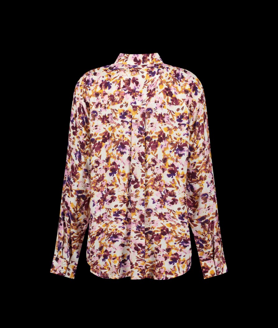 Women Selected Femme Selected Femme | Merle Floral Print Shirt - Snow White