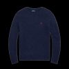 Men Polo Ralph Lauren Knitwear | Wool-Blend Saddle-Sleeve Jumper - Navy