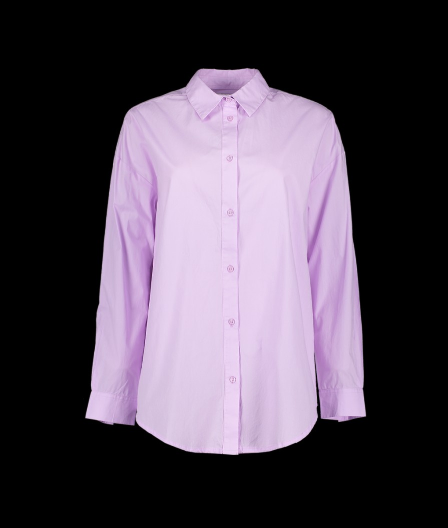 Women Great Plains Great Plains | Core Organic Shirting Button Down Shirt - Lavender