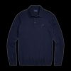 Men Polo Ralph Lauren Knitwear | Washable Wool Polo-Collar Sweater - Blue