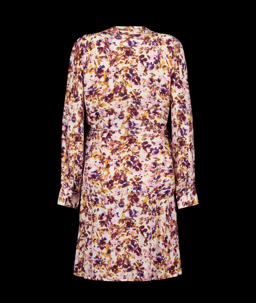 Women Selected Femme Selected Femme | Wrap Floral Print Dress - Snow White