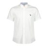 Men Paul Smith Shirts | Tailored Fit Short Sleeve Zebra Logo Shirt - White