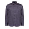 Men Ted Baker Shirts | Matlock Moth Geometric Print Shirt - Navy