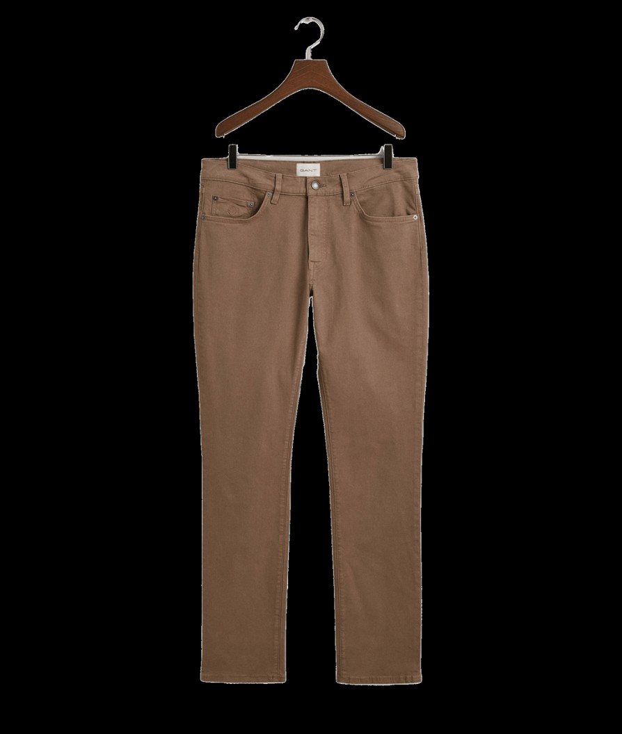 Men Gant Jeans | Slim Fit Desert Jeans - Desert Brown