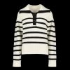 Women Suncoo Knitwear | Patski Striped Jumper - White