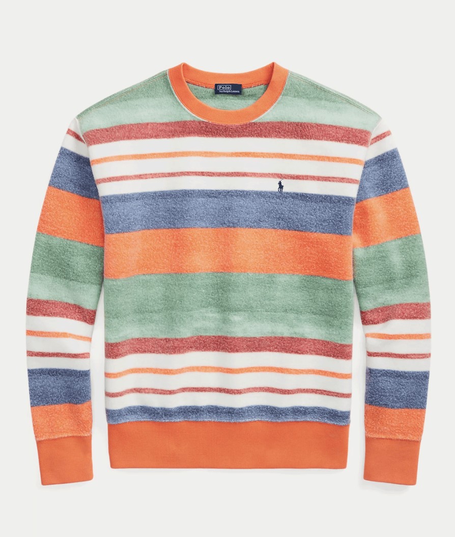 Women Polo Ralph Lauren Polo Ralph Lauren | Striped Fleece Sweatshirt - Stripe