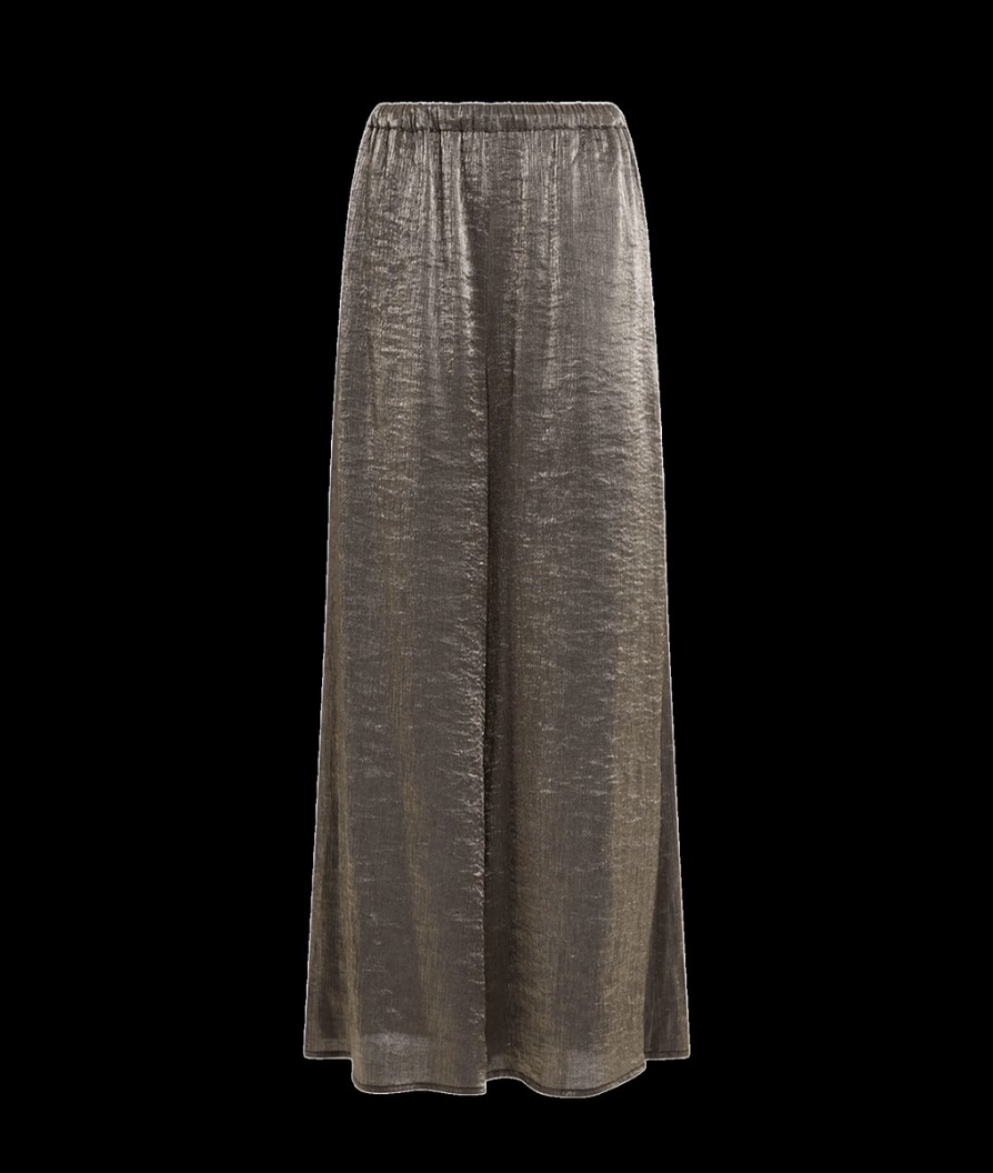 Women French Connection French Connection | Dafne Shine Wide Leg Trousers - Shine