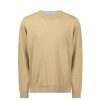 Men Fynch Hatton Knitwear | Flamingo Superfine Cotton Sweater - Beige