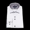 Men Guide London Shirts | Long Sleeve Cotton Elastane Shirt - White