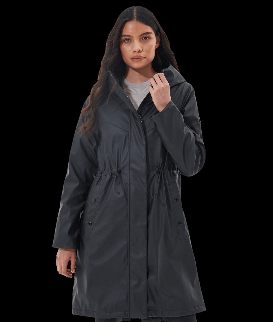 Women Barbour International Barbour International | Peaty Showerproof Jacket - Black