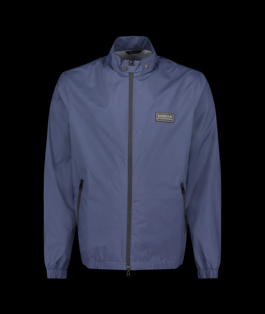 Men Barbour International Coats & Jackets | Quay Showerproof Jacket - Oxford Navy