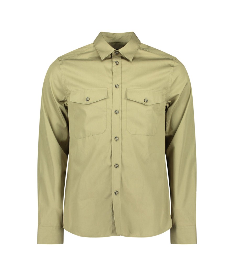 Men J Lindeberg Shirts | Perry 2 Pocket Slim Shirt - Aloe