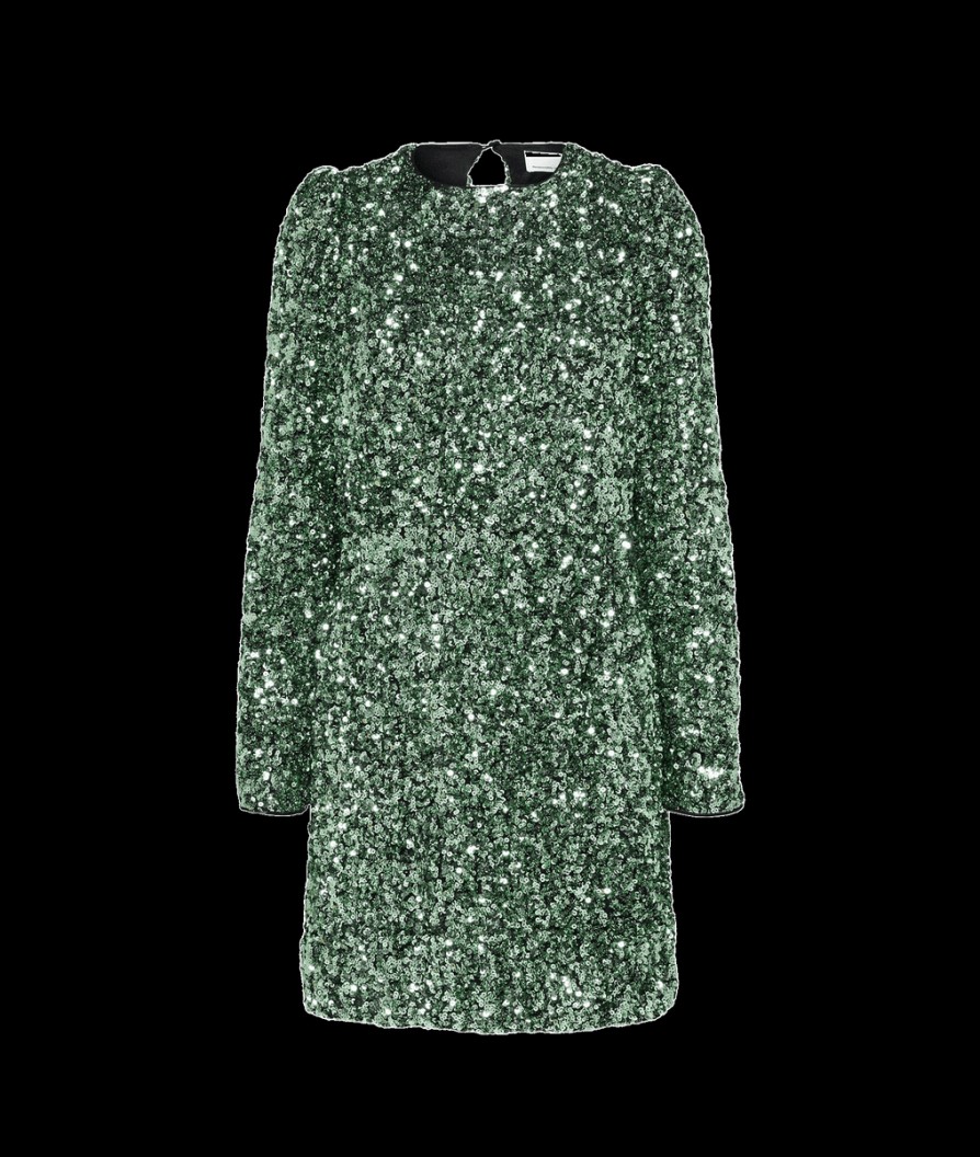 Women Selected Femme Selected Femme | Sequin Mini Dress - Green