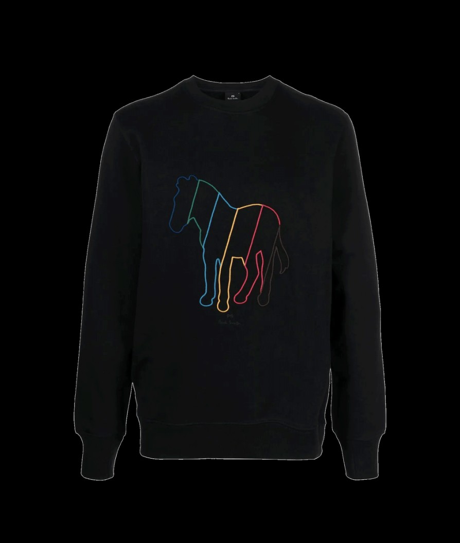 Men Paul Smith Paul Smith | Hollow 'Broad Stripe Zebra' Sweatshirt - Black