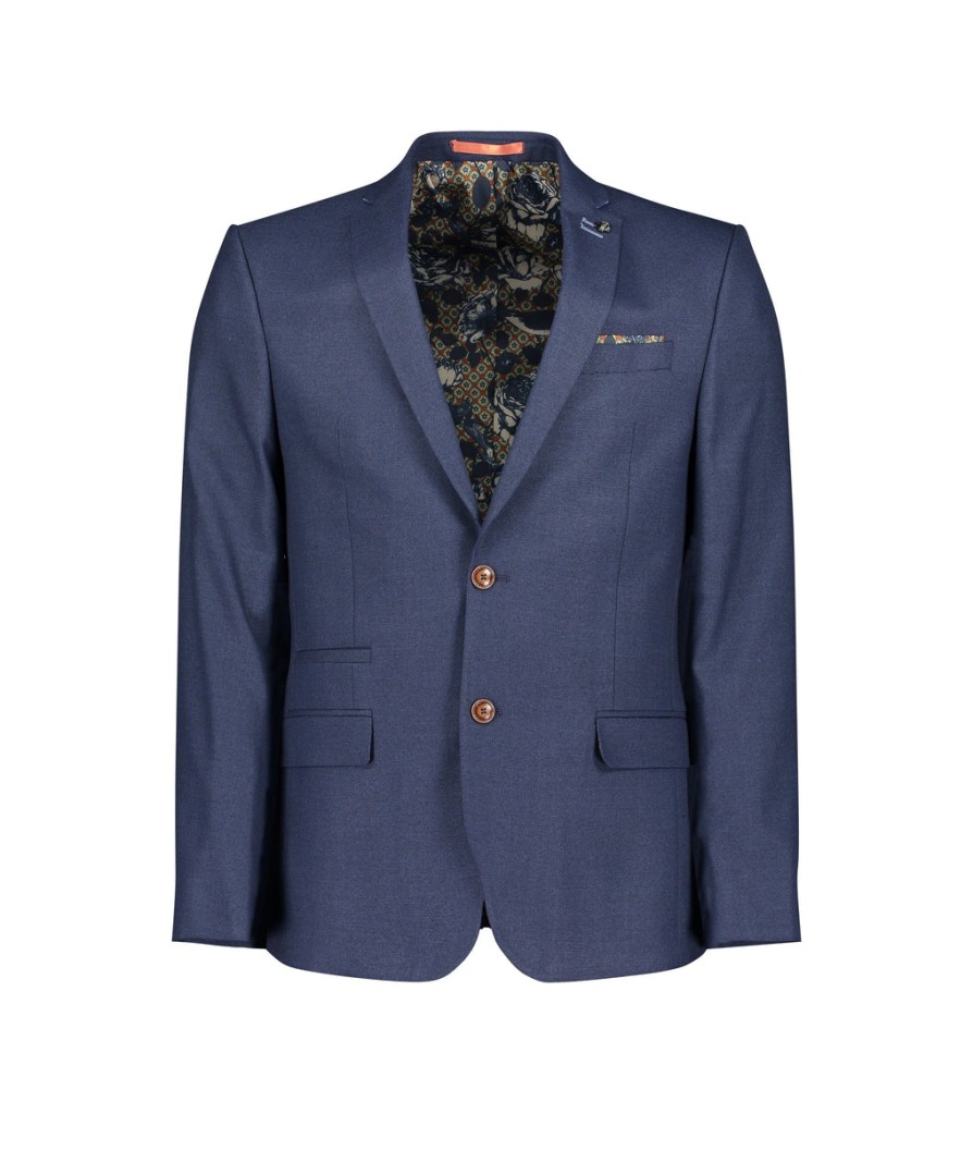 Men Antique Rogue Suits | Texture Suit - Navy