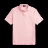 Men Polo Ralph Lauren Polo Shirts | Slim Fit Mesh Polo Shirt - Pink