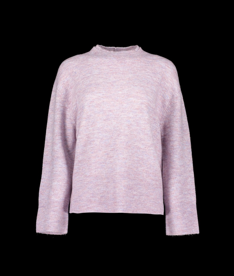 Women Great Plains Knitwear | Carice Recycled Knit Crew Neck Jumper - Lavender Marl