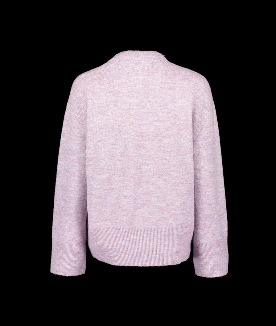 Women Great Plains Knitwear | Carice Recycled Knit Crew Neck Jumper - Lavender Marl