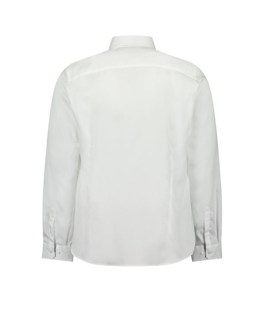 Men Ted Baker Formal Shirts | Slim-Fit Formal Cotton Shirt - White