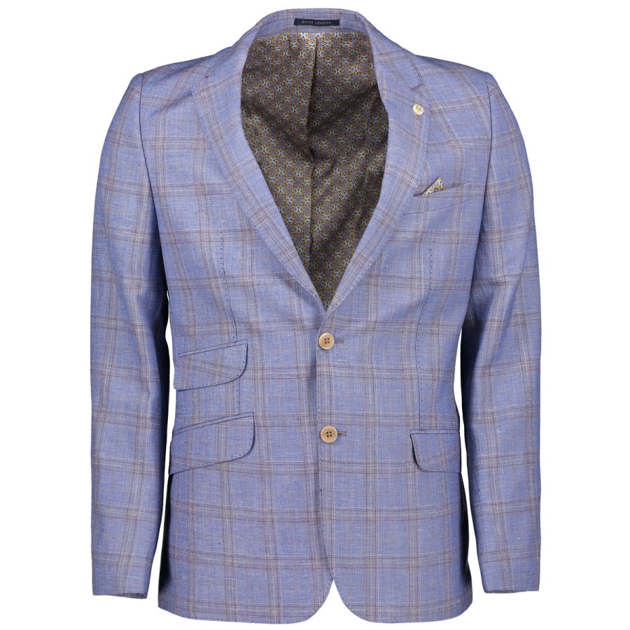 Men Guide London Suits | Variegated Check Jacket