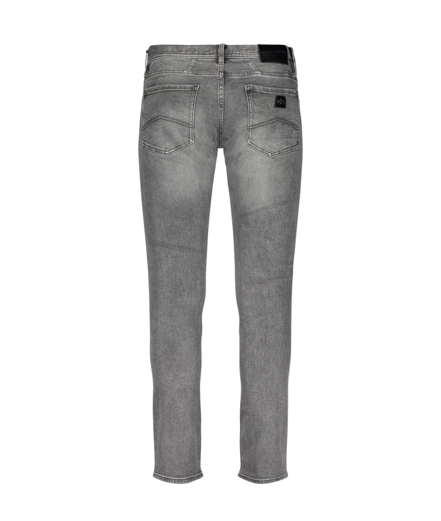 Men Armani Exchange Jeans | Five Pocket Jeans - Grey Denim