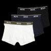 Men Boss Bodywear Boss | Boss Three Pack Of Stretch Cotton Trunks With Logo Waistband - Multi