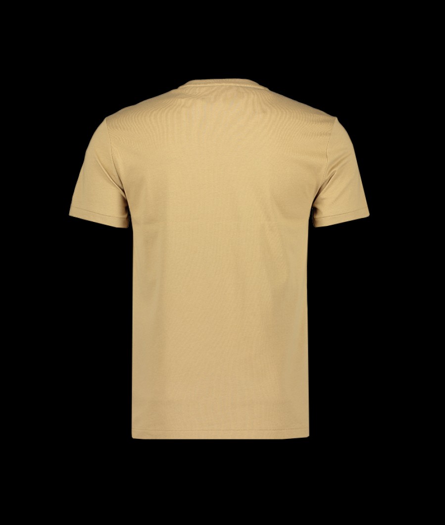 Men Polo Ralph Lauren Polo Ralph Lauren | Custom Slim Jersey Crewneck T-Shirt - Tan/Cream