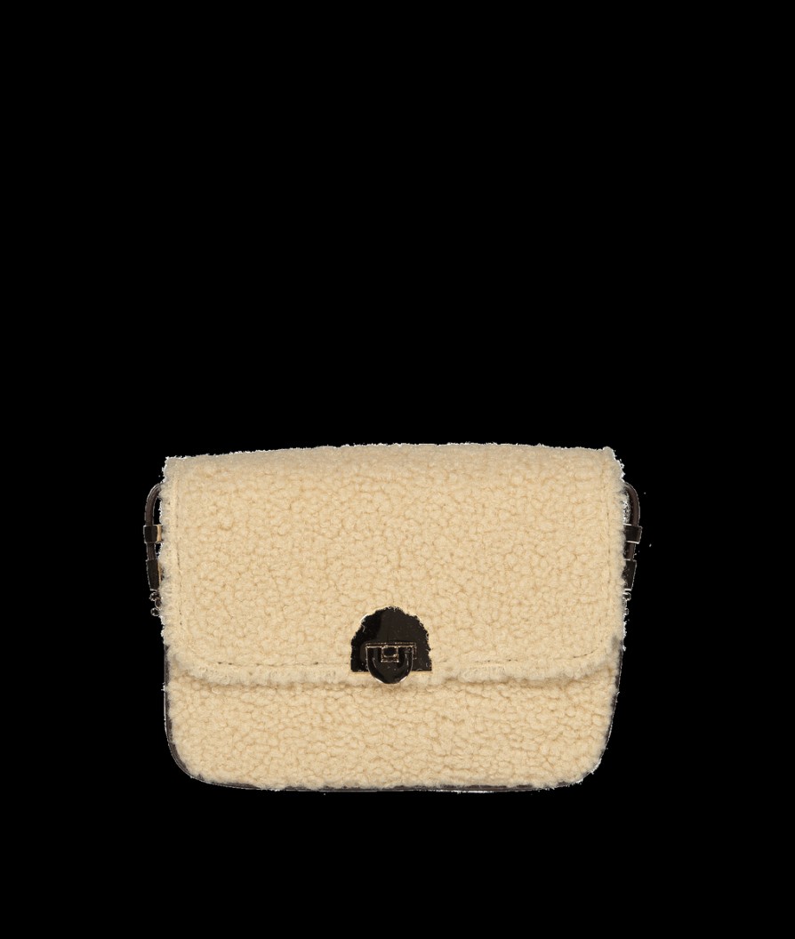 Women Great Plains Bags | Shearling Crossbody Bag - Natural