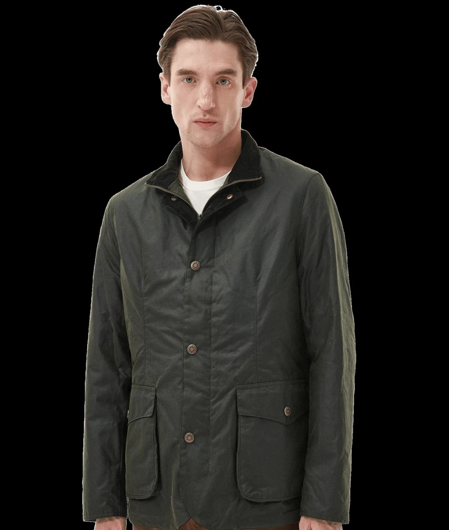 Men Barbour Barbour | Compton Wax Jacket - Green