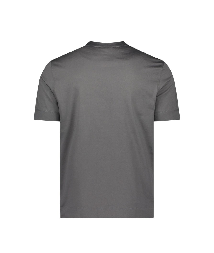 Men Emporio Armani T-Shirts & Vests | Eagle Logo T-Shirt - Grey