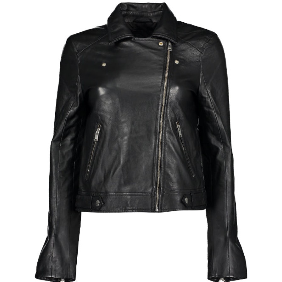 Women Selected Femme Selected Femme | Classic Leather Jacket - Black