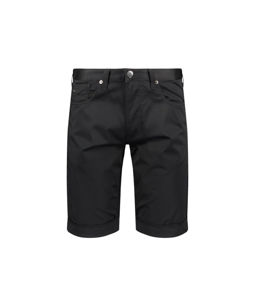 Men Emporio Armani Shorts | Slim Fit Bermuda Shorts - Nero