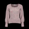 Women Great Plains Great Plains | Autumn Marl Knit Square Neck Jumper - Wine Marl