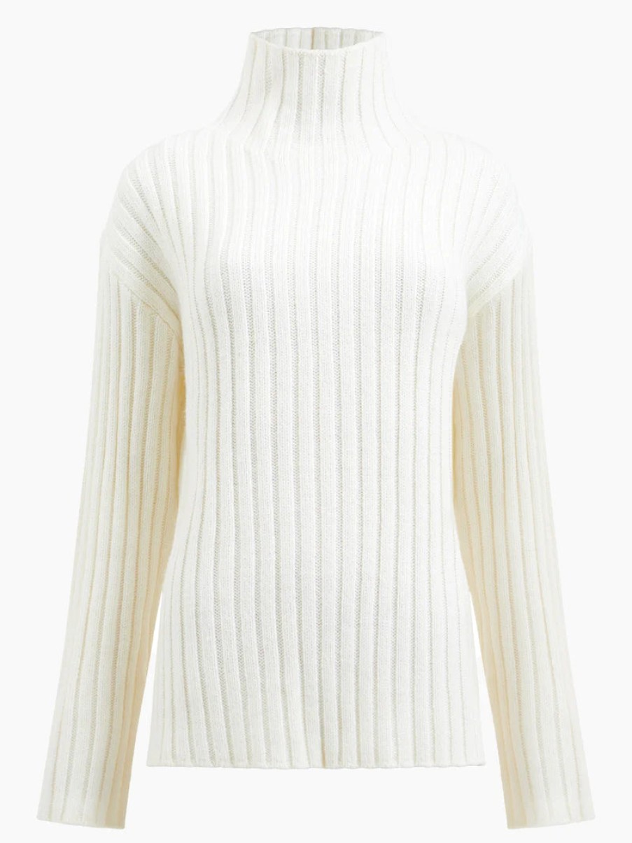 Women Great Plains Great Plains | Winter Knit Mock Neck Jumper - White