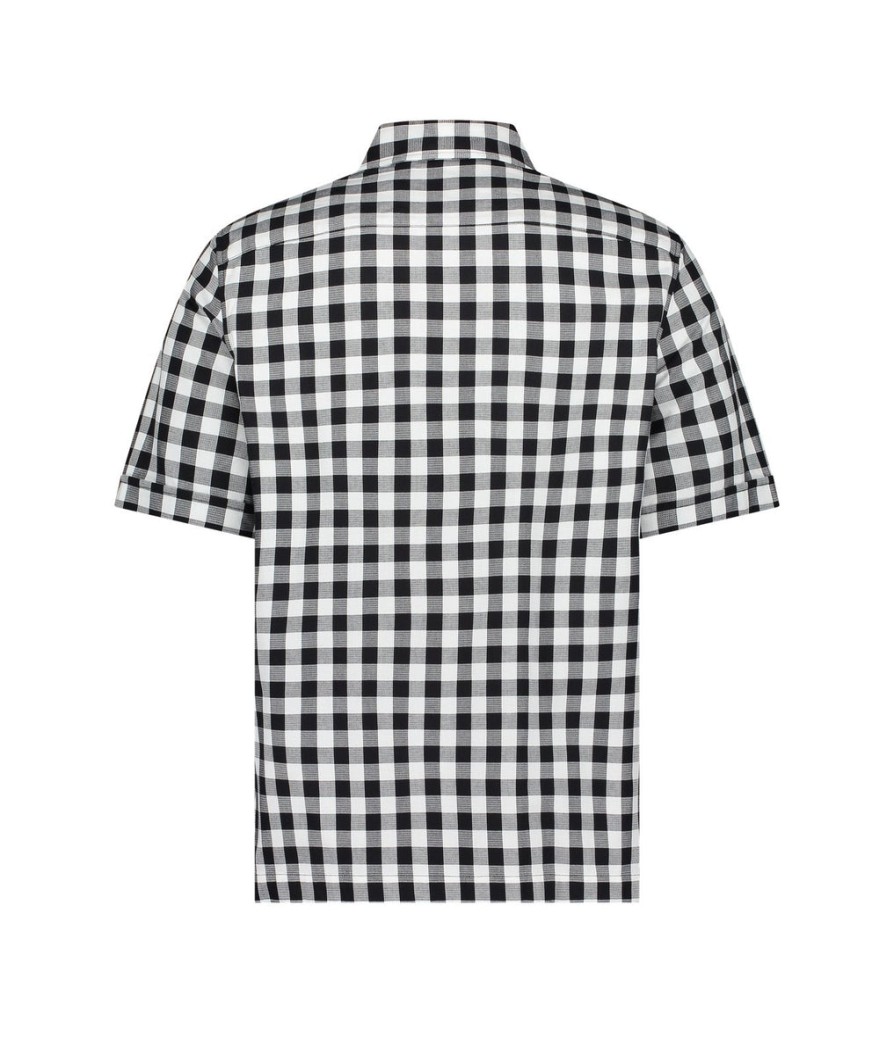 Men Fred Perry Fred Perry | Gingham Revere Collar Shirt - Black