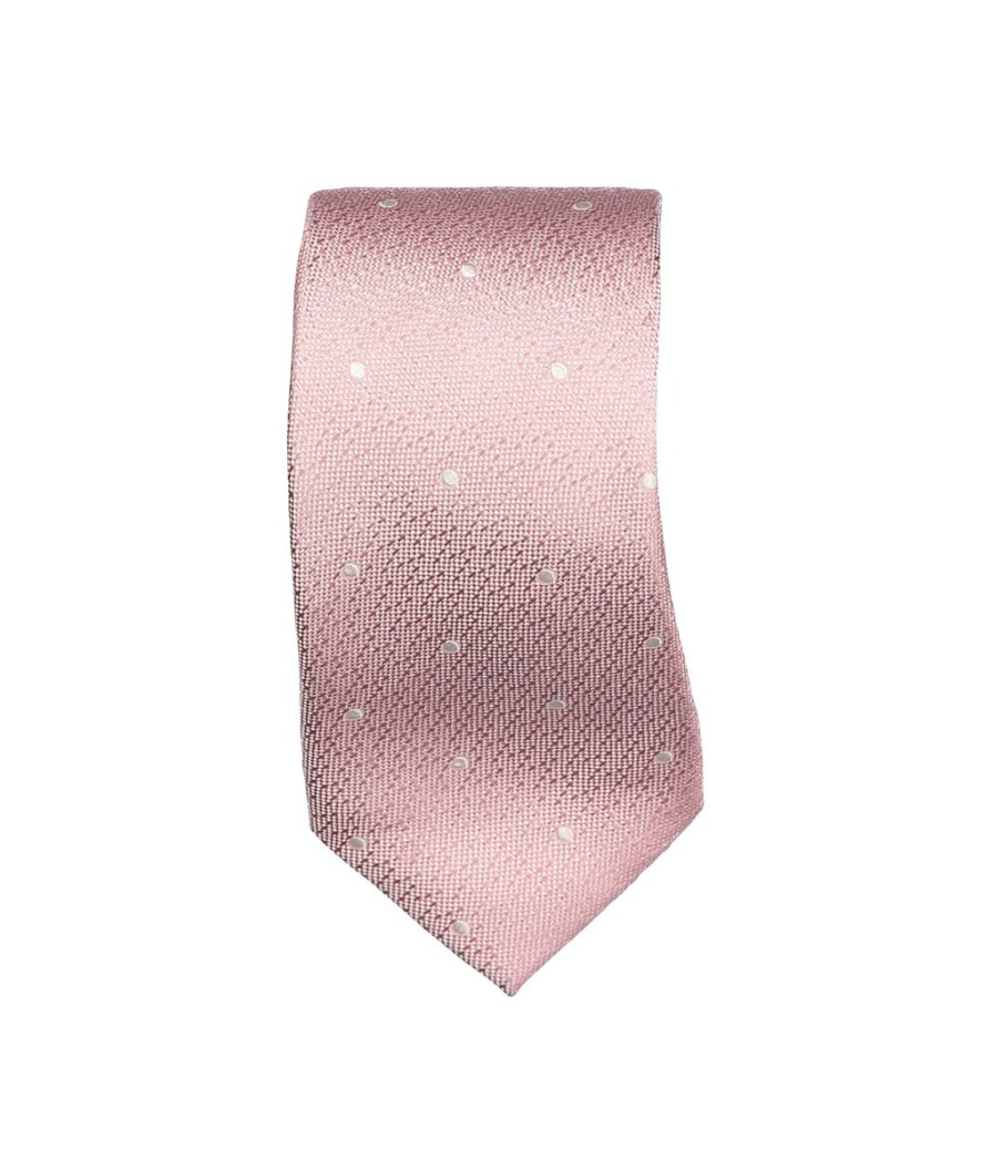 Men Ted Baker Ties | Curan Patterned Silk Tie - Pink