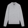 Men Ted Baker Polo Shirts | Morar Long Sleeve Knitted Polo Shirt - Grey