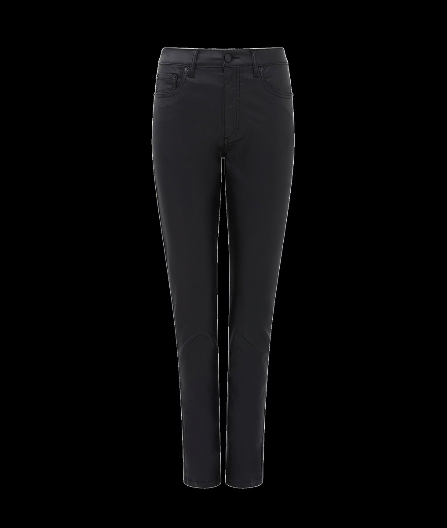 Women French Connection French Connection | Gloss Straight Leg Jeans - Blackout