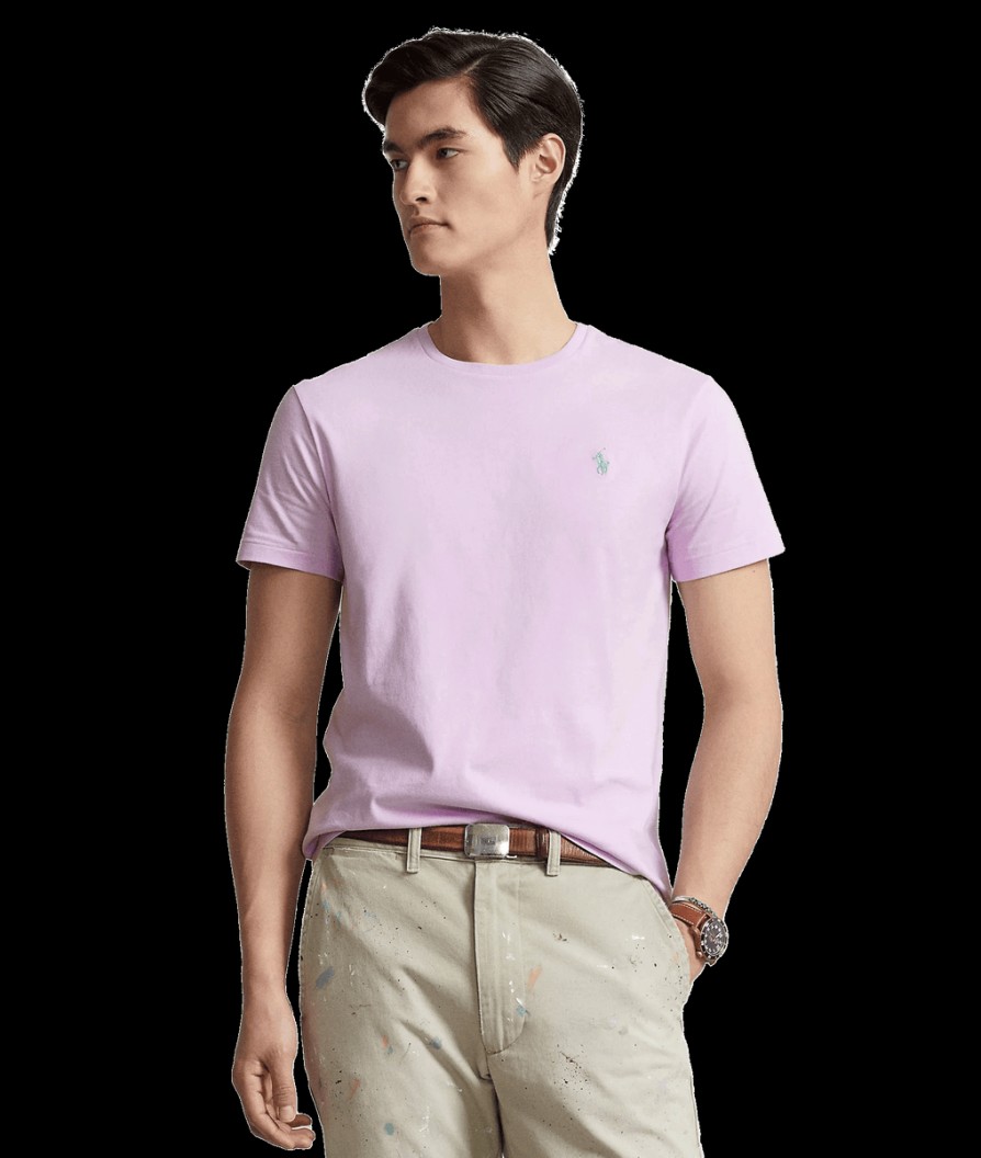 Men Polo Ralph Lauren Polo Ralph Lauren | Custom Slim Fit Jersey Crewneck T-Shirt - Purple