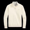 Men Polo Ralph Lauren Knitwear | Luxury Jersey Quarter-Zip Pullover - Cream