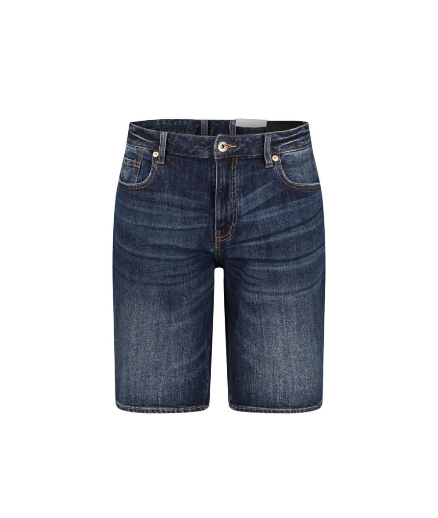 Men Armani Exchange Shorts | Slim Fit Denim Shorts - Indigo Denim