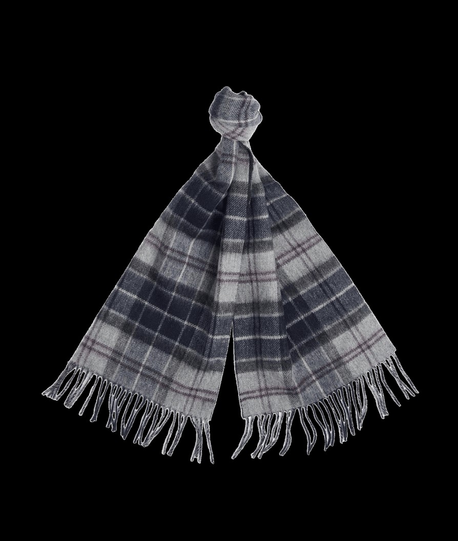 Men Barbour Barbour | Galston Tartan Scarf - Black