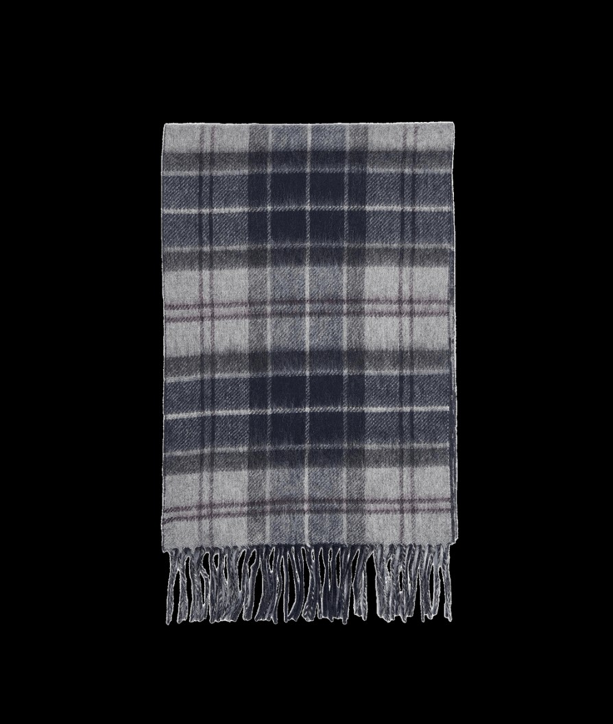 Men Barbour Barbour | Galston Tartan Scarf - Black