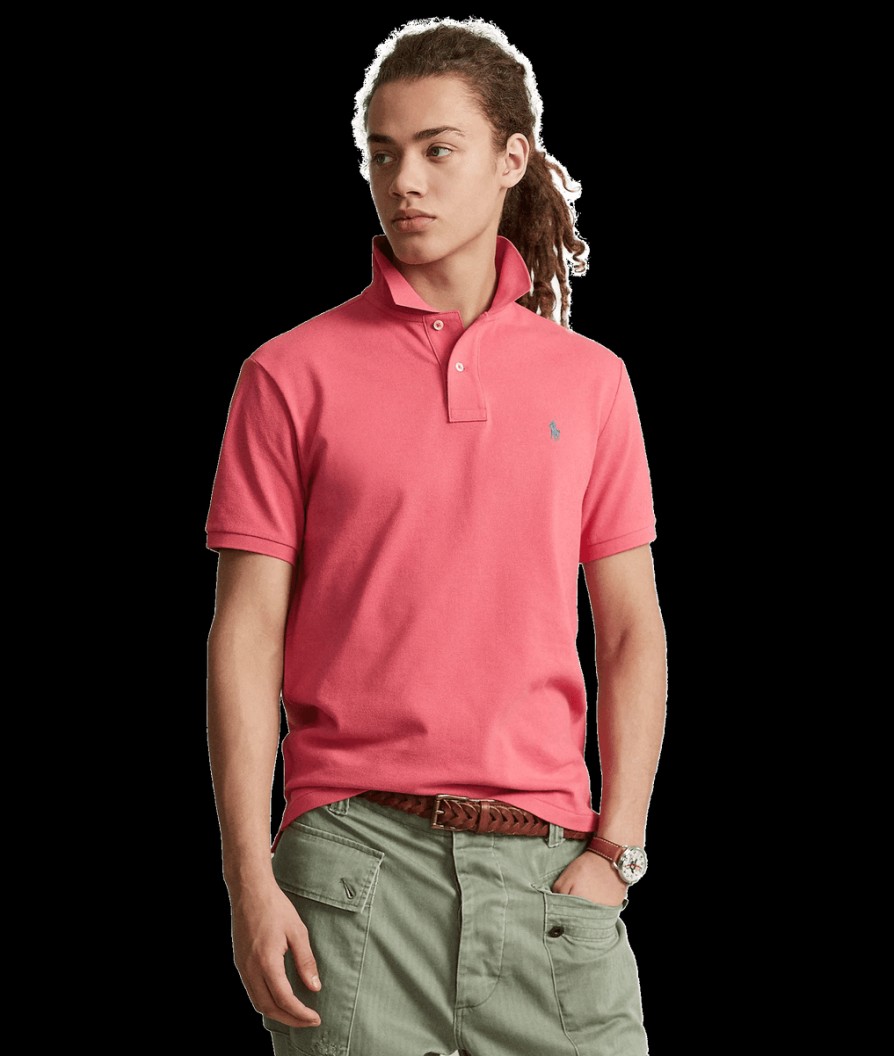 Men Polo Ralph Lauren Polo Ralph Lauren | Custom Slim Fit Mesh Polo - Red