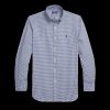 Men Polo Ralph Lauren Shirts | Custom Fit Gingham Stretch Poplin Shirt - Navy