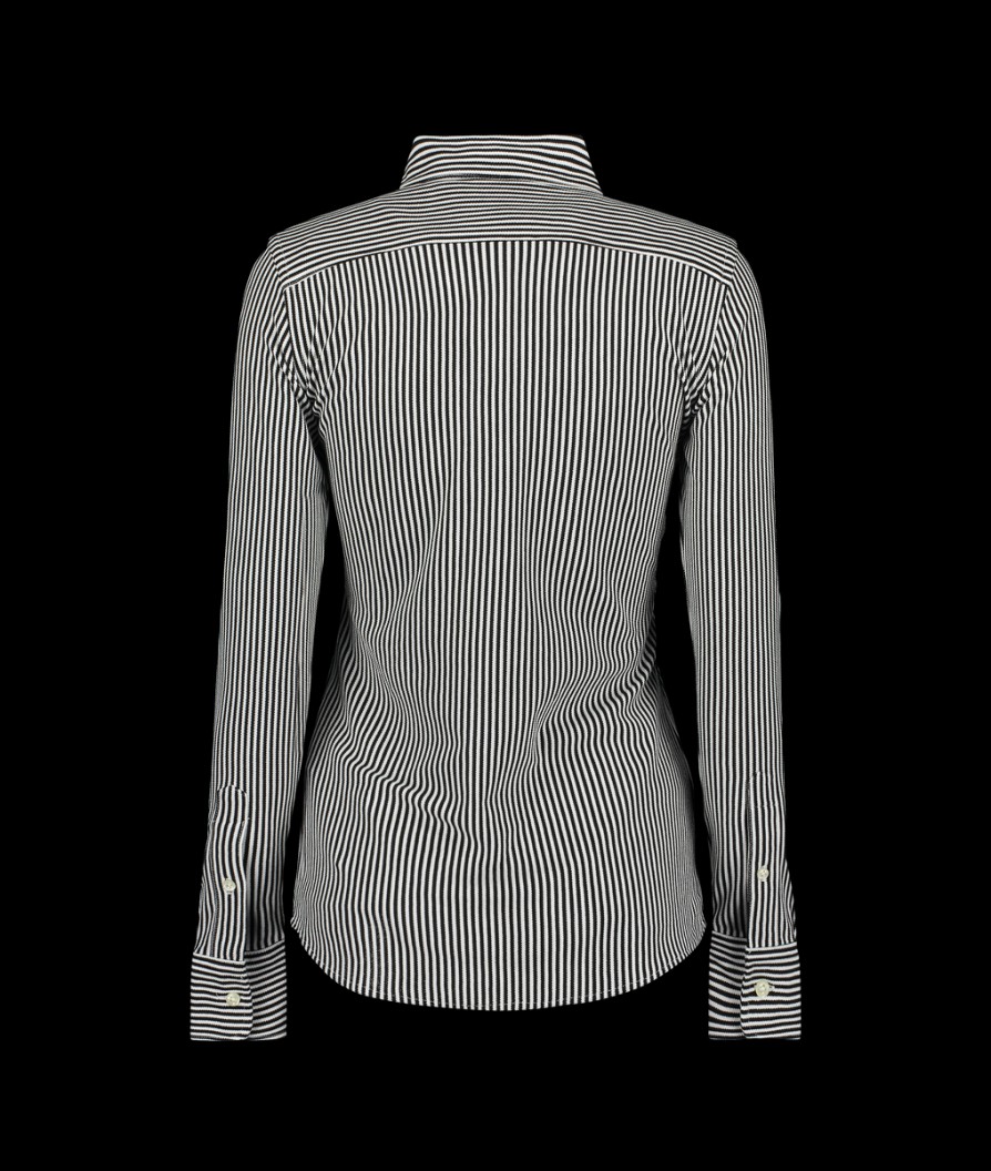 Women Polo Ralph Lauren Polo Ralph Lauren | Striped Cotton Shirt - Black/White