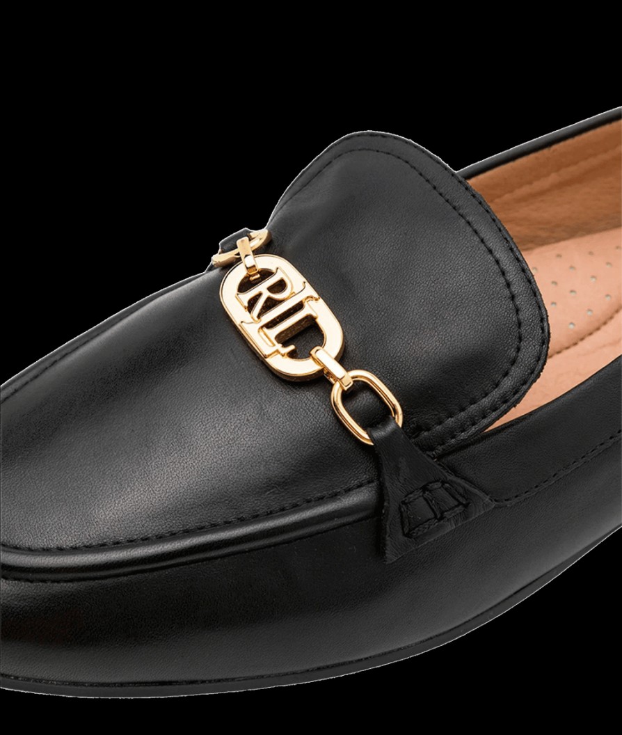 Women Lauren By Ralph Lauren Flats | Lordsy Averi Loafer - Black