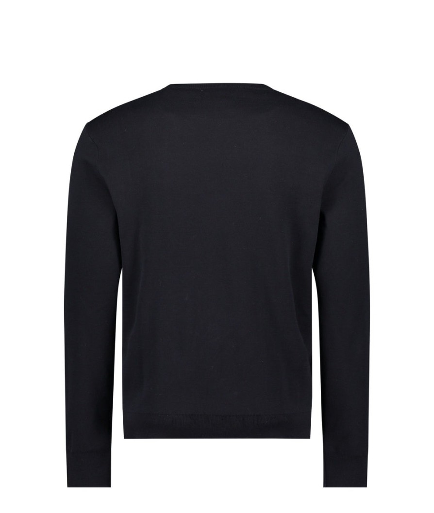 Men Emporio Armani Knitwear | Logo Knit - Navy