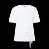 Women French Connection French Connection | Rallie Cotton Rouched T-Shirt - Linen White