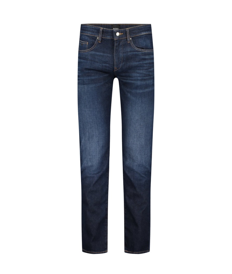 Men Boss Business Jeans | Delaware Slim Fit Jeans - Navy